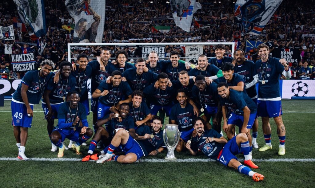 Current image: Paris Saint-Germain kick off the new season by winning the European Super Cup.